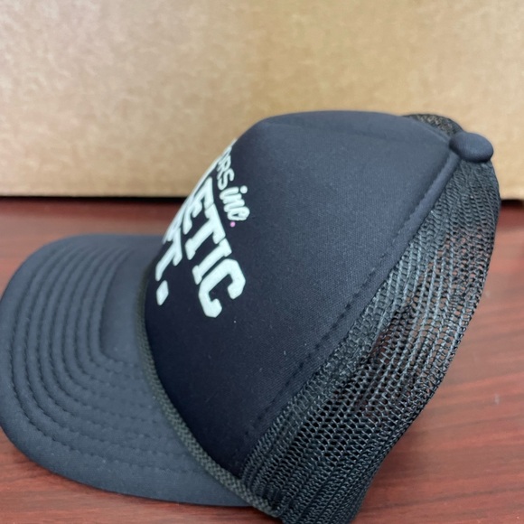 Creators Inc Athletic Dept Trucker Hat Foam Mesh Snapback Rope Cap Black White - Picture 2 of 6